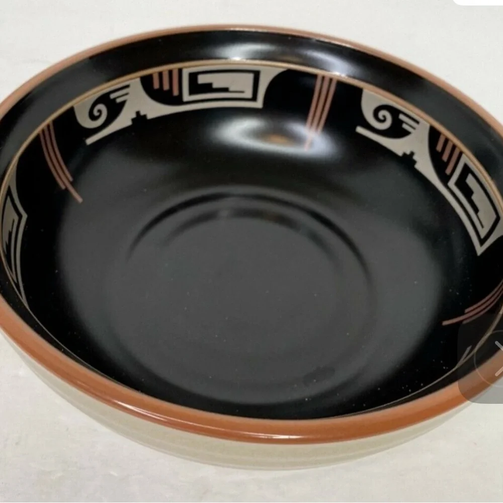 Noritake Black and Brown Dinnerware Bowl